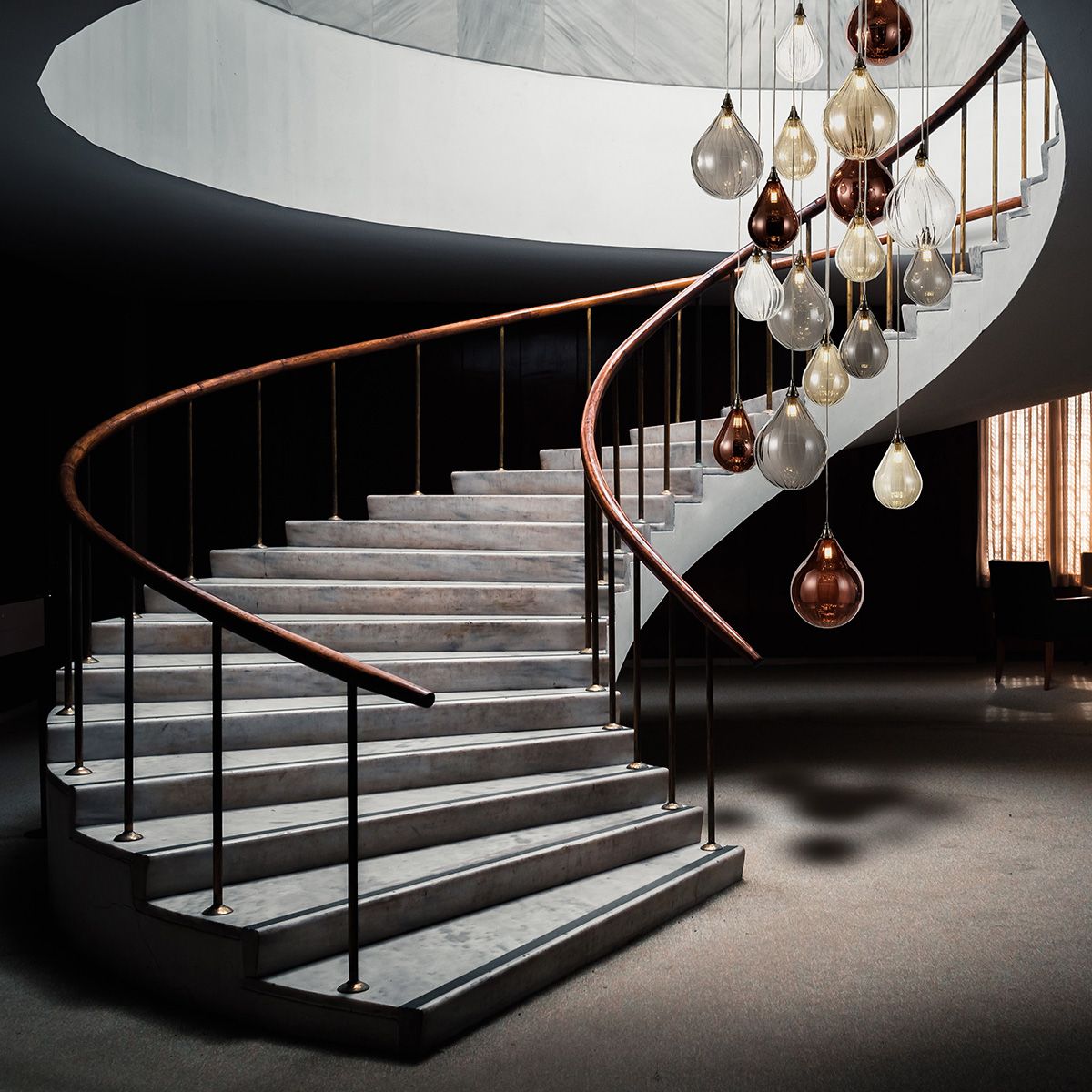 Franco Cascata 18 light Multi Glass Pendant - Image 3