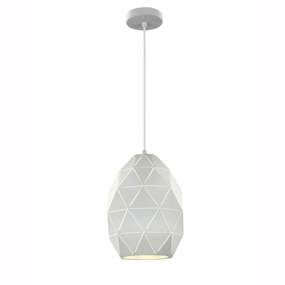 Franco Geometrica White Oval Pendant