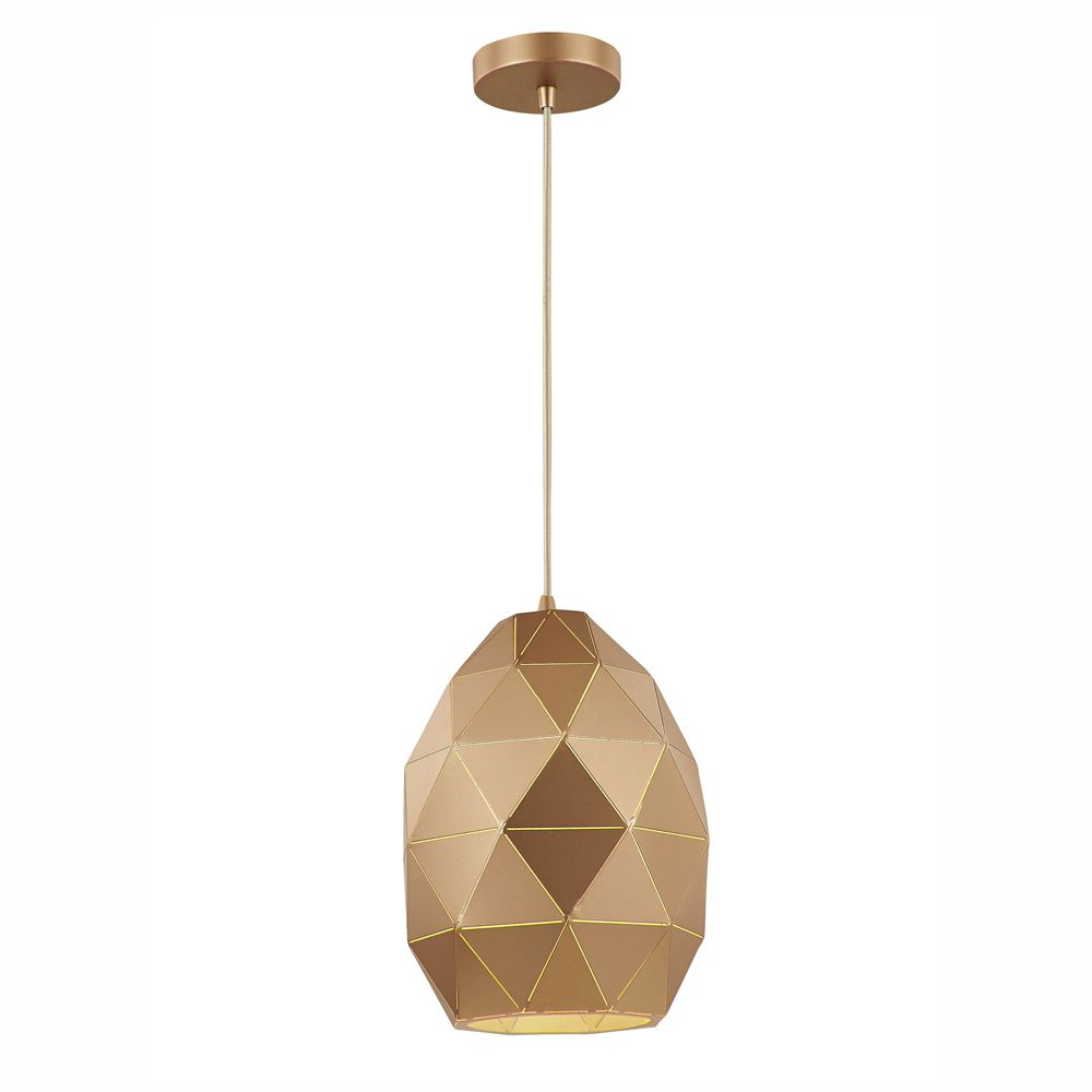 Franco Geometrica Rose Gold Oval Pendant