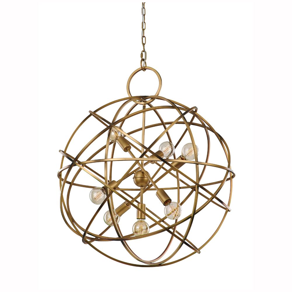 Franco Sfera Matt Gold Large Pendant