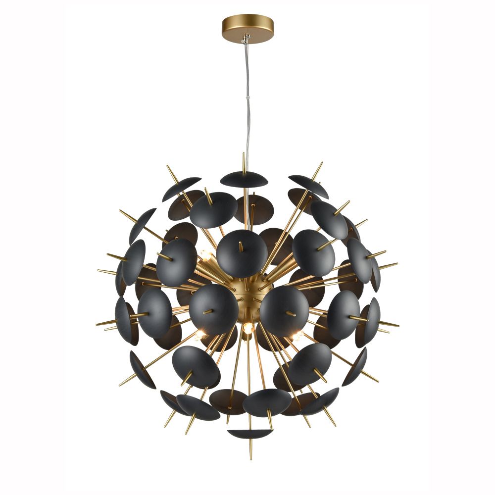 Franco Pianeta Black and Gold Large Pendant
