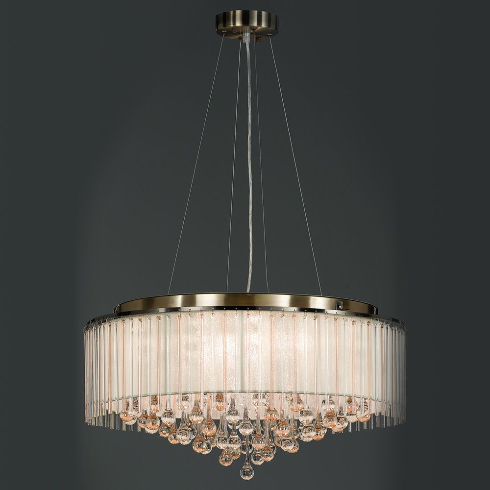 Franco Ambra Cristallo Large Pendant