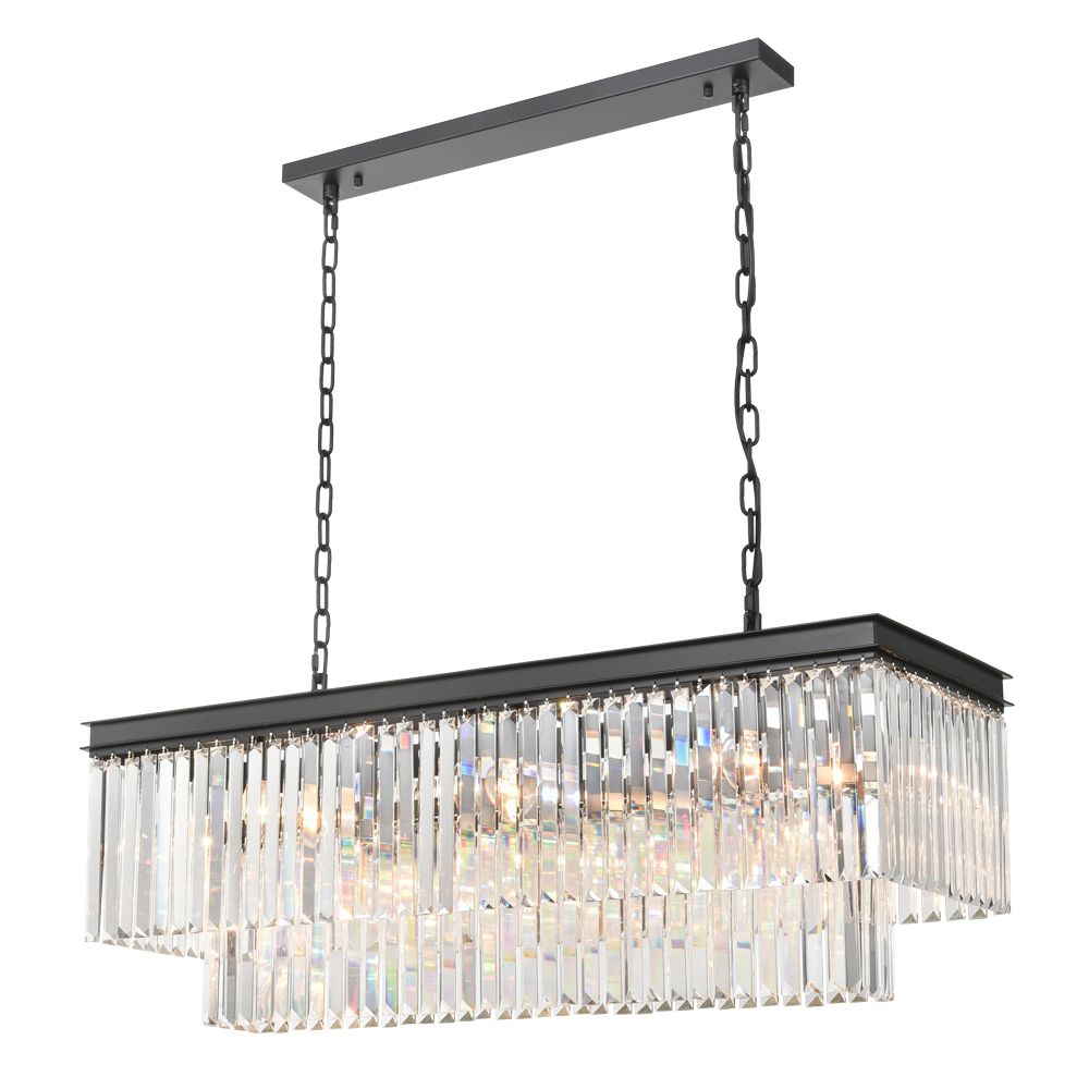 Franco Nero Opaco 11lt Pendant Light