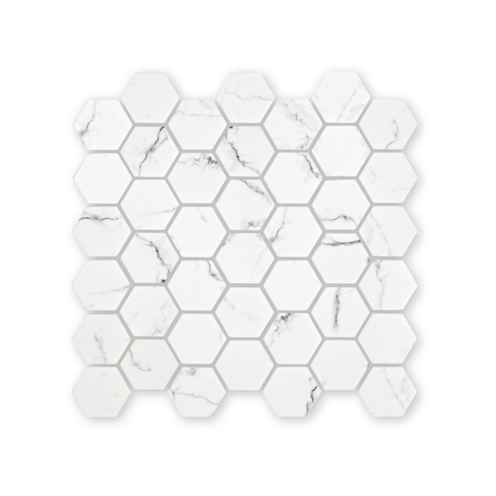 Aspen – Hexagon Mosaic Tile sold per m2