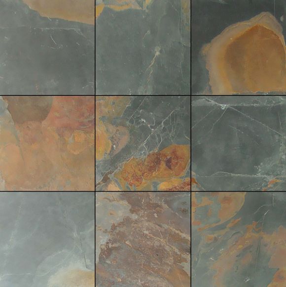 Rust Multicolour Riven Slate