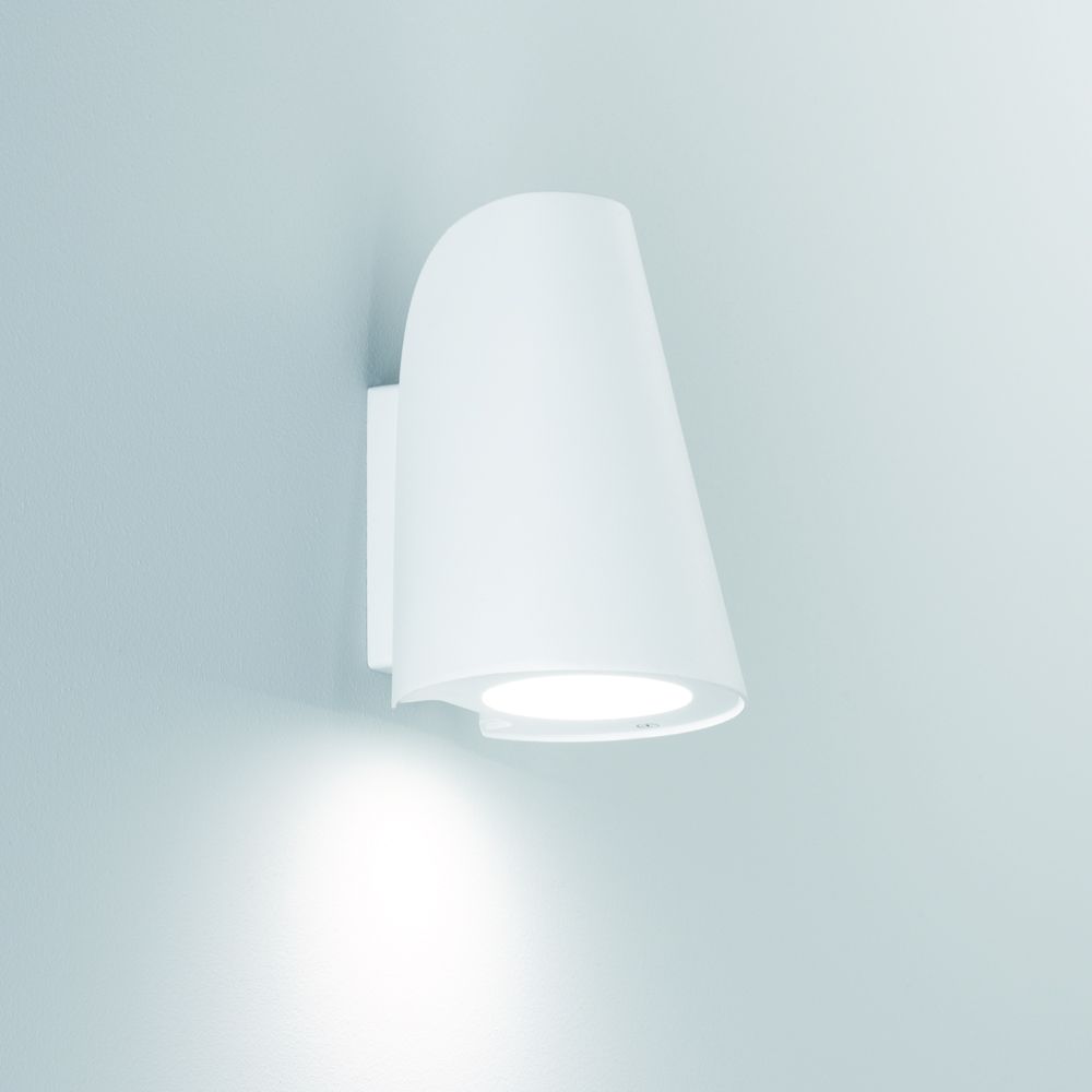 Franco Moderna Luce White Exterior Wall Light