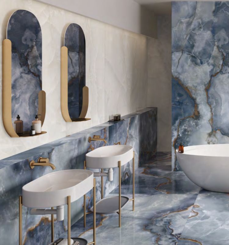 La Supra Onyx Blue Polished Tiles - Image 5
