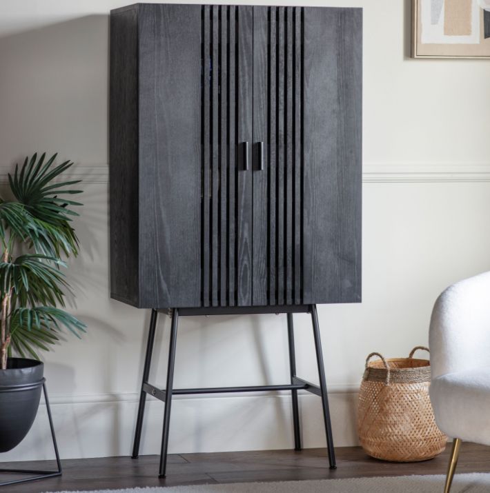 Charcoal Drinks Cabinet