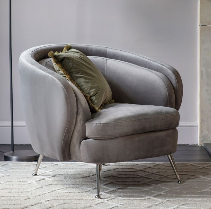 Tasora Grey Tub Chair