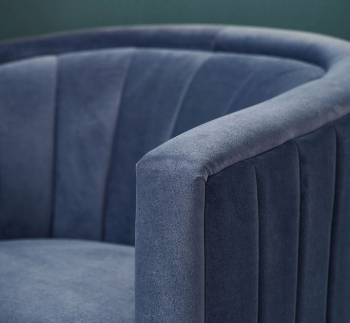 Sirrano Twilight Velvet Armchair - Image 5