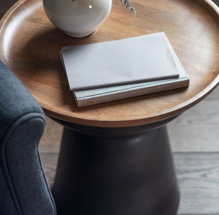 Unique Mango Wood Side Table - Image 3