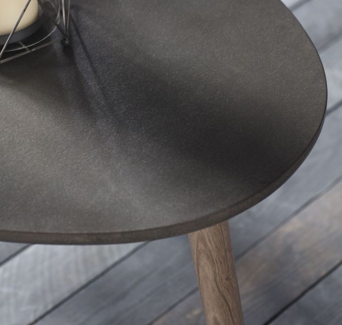 Bergan Faux Concrete Oval Coffee Table - Image 3