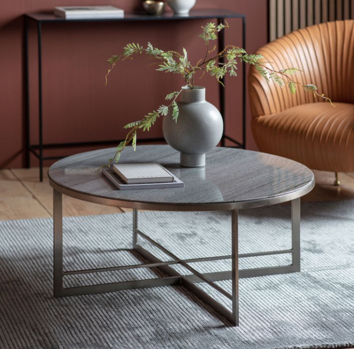 Nocton Black and Silver Coffee Table