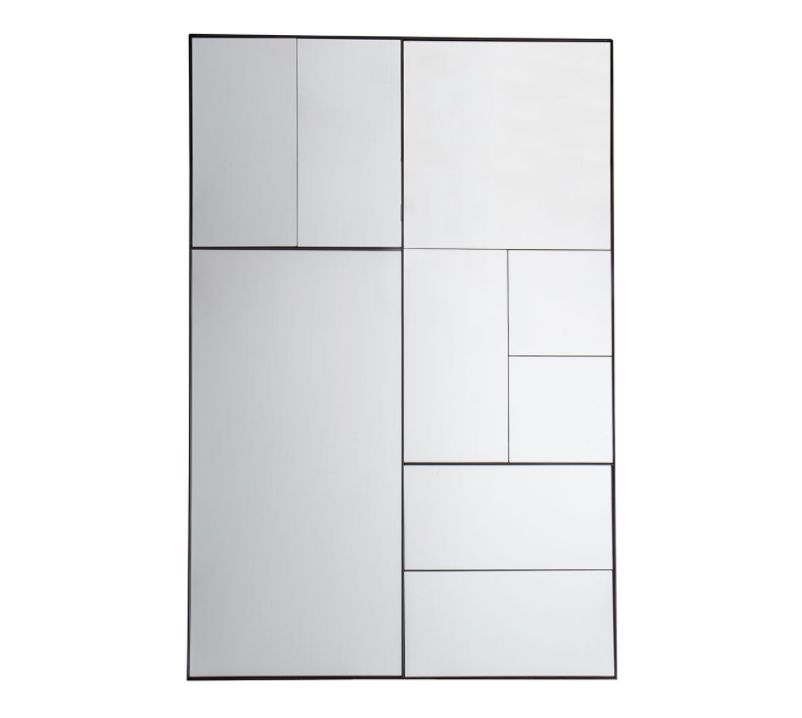 Heath Black and Silver Mirror