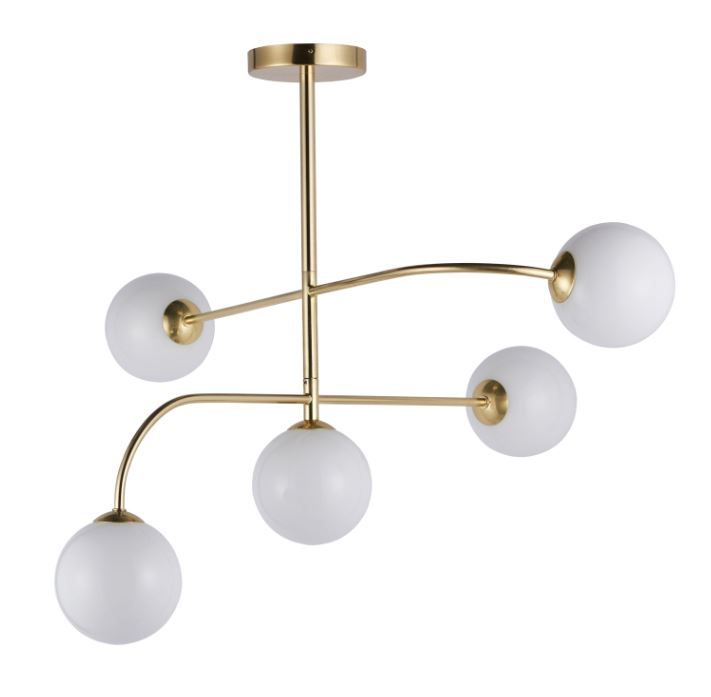 Otta Brushed Brass Large Flush Ceiling Light - Image 6