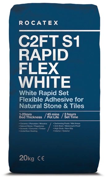 C2FT S1 Rapid Flex White Rocatex Adhesive 20 kg