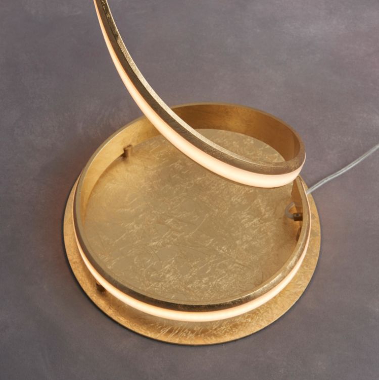 Arya Gold and White LED Floor Lamp - Image 6