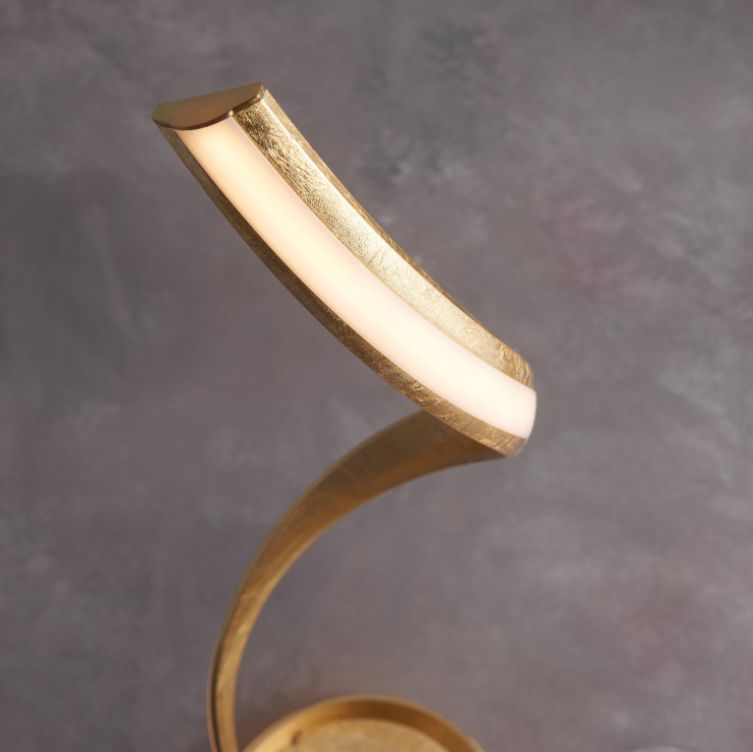 Arya Gold and White LED Floor Lamp - Image 7