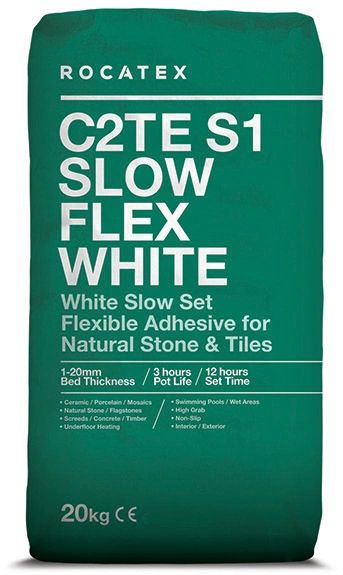 C2TE S1 Slow Flex White Rocatex Adhesive 20 kg