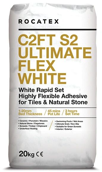 Rocatex C2FT S2 Ultimate Rapid Flex White Adhesive 20 kgs
