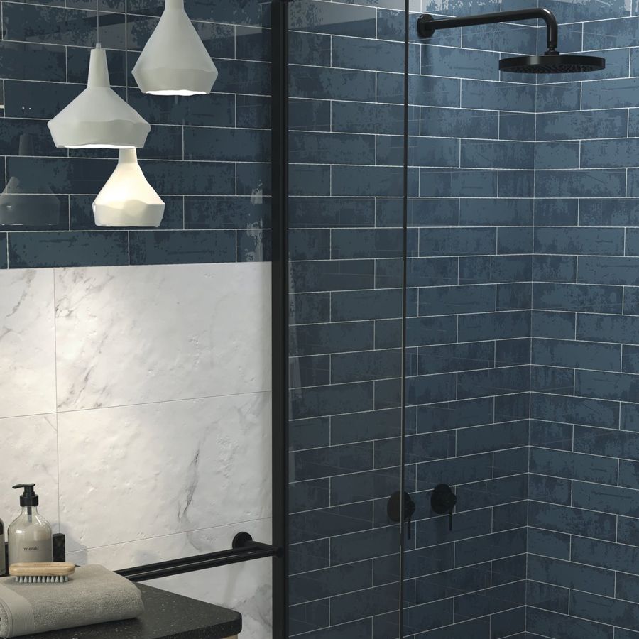 Handmade Dishevelled Oil Slick Wall Tile