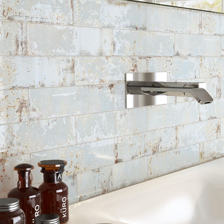 Handmade Dishevelled Oxide Wash Wall Tile