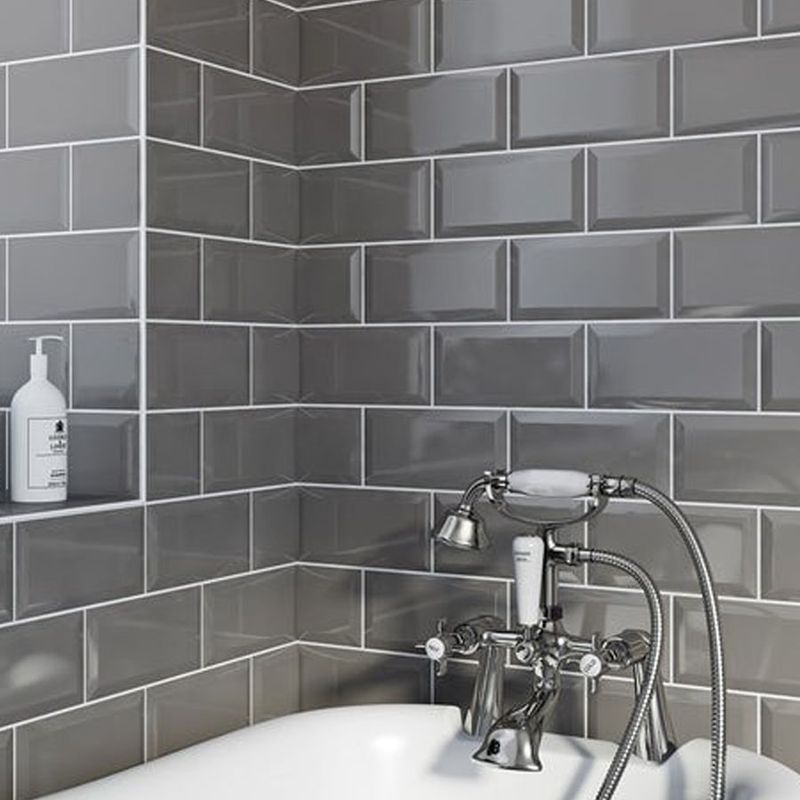 Verona Metro Dark Grey Wall Tile