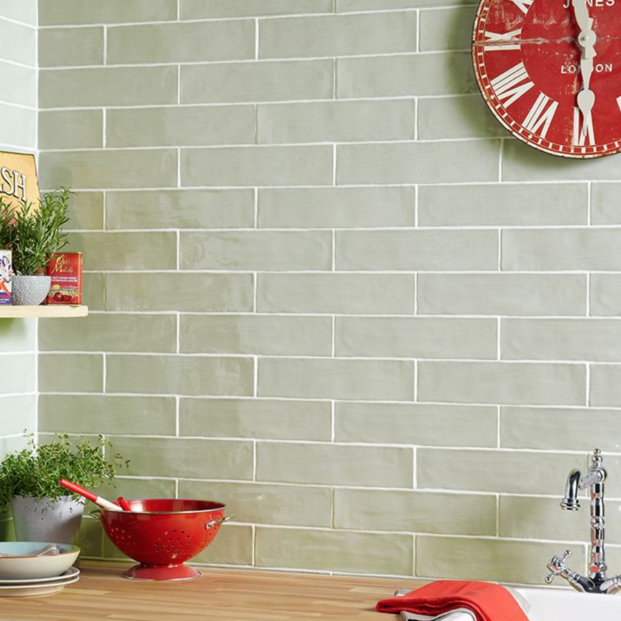 Handmade Sage Wall Tile