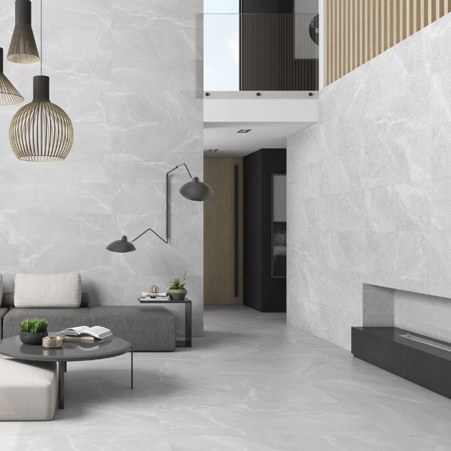 Byblos Gris Floor and Wall Tile by Saloni