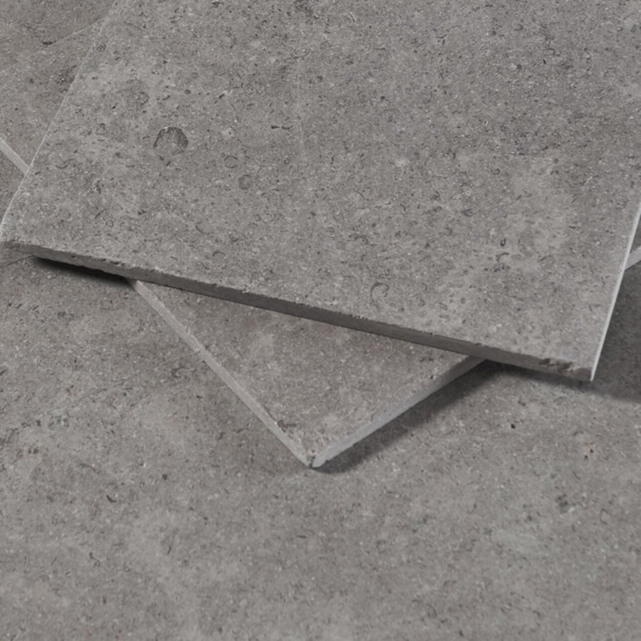 Dorset Grey Tumbled Limestone Tile