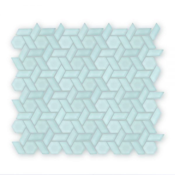 Auroras Woven - Green Mosaic Tile sold per m2