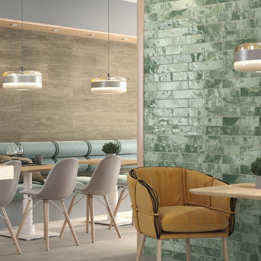 Savannah Brick Green Wall Tile