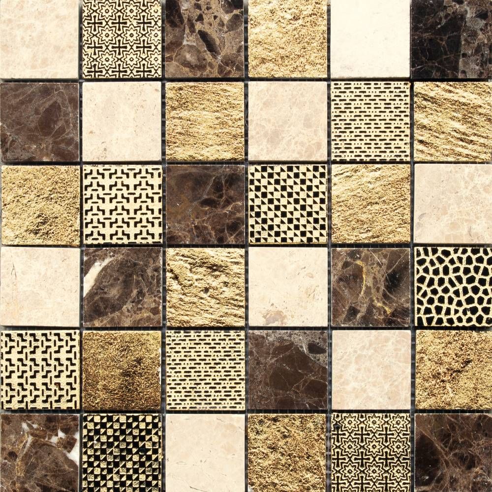 Musa Damasco Marron Grespania Mosaic