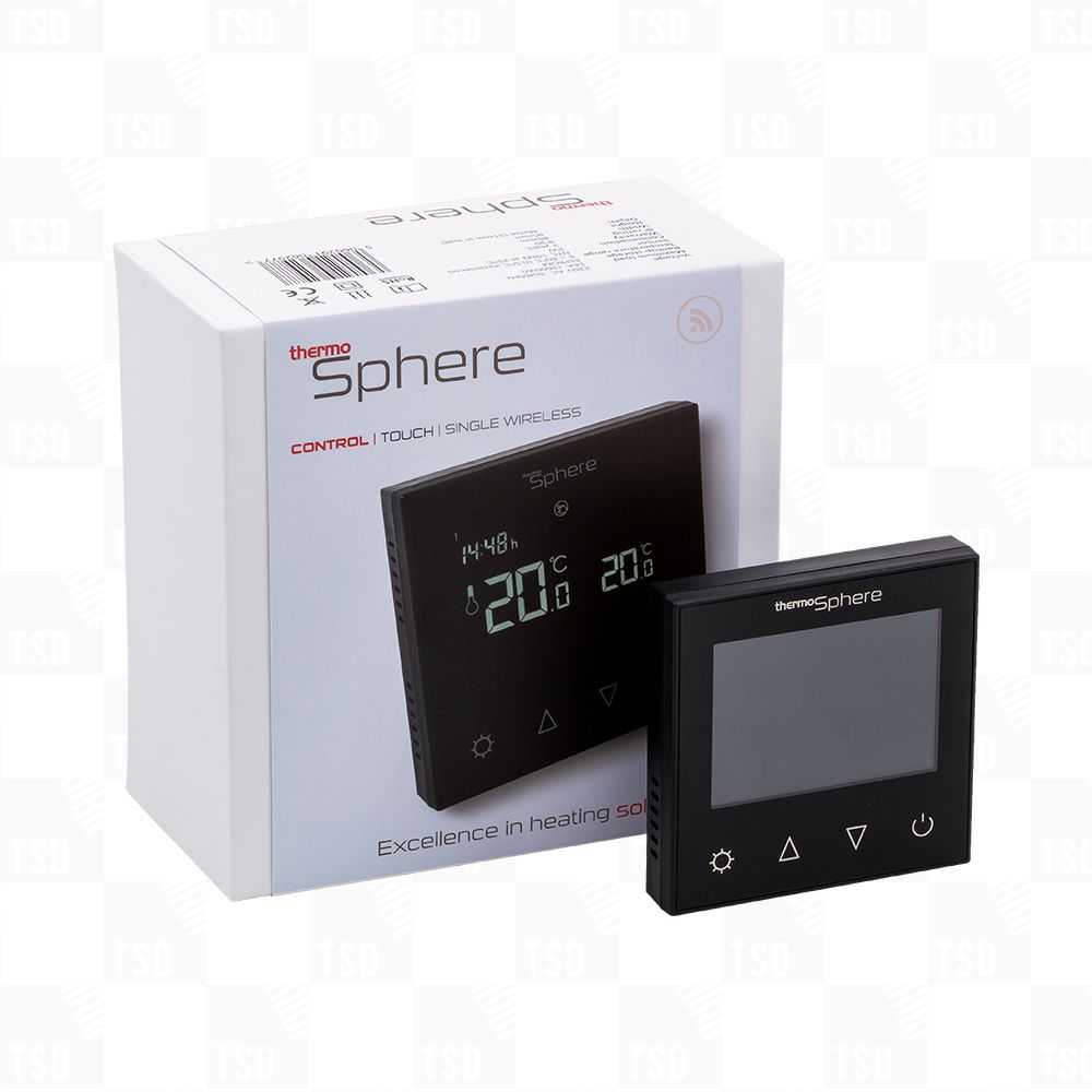 ThermoSphere Black Programmable Control Thermostat