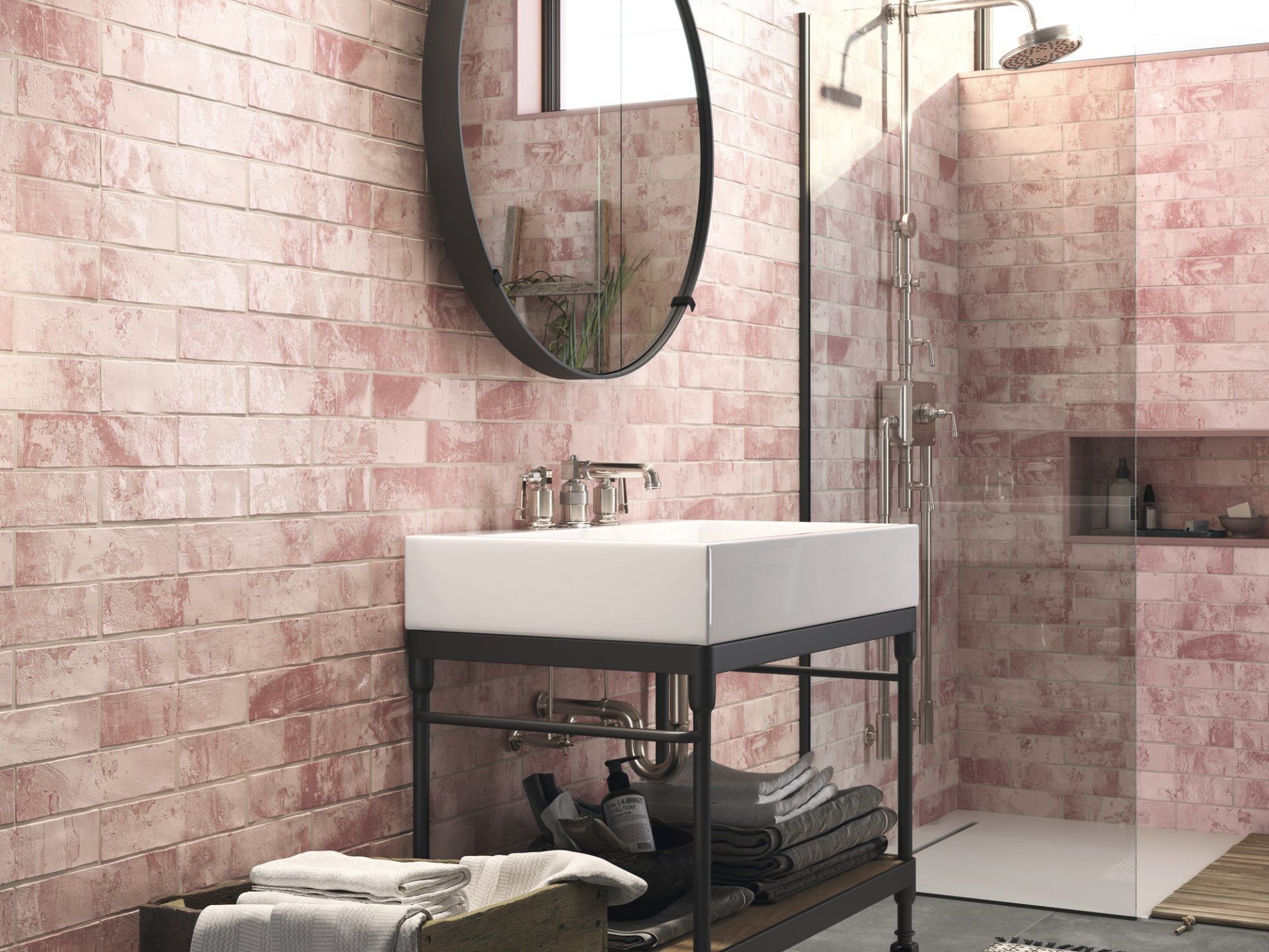 Savannah Brick Pink Wall Tile