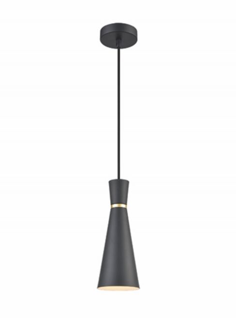 Franco Metallo 100 Satin Black Pendant Light - Image 3