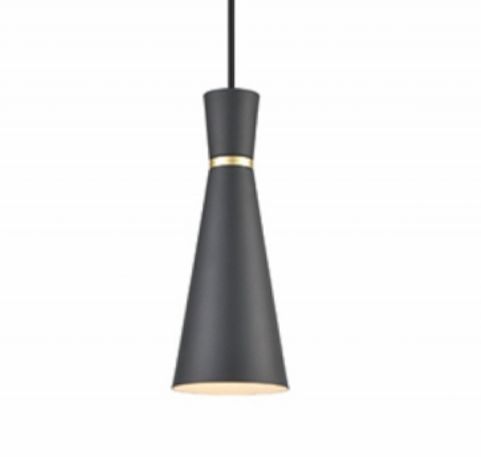 Franco Metallo 100 Satin Black Pendant Light - Image 4