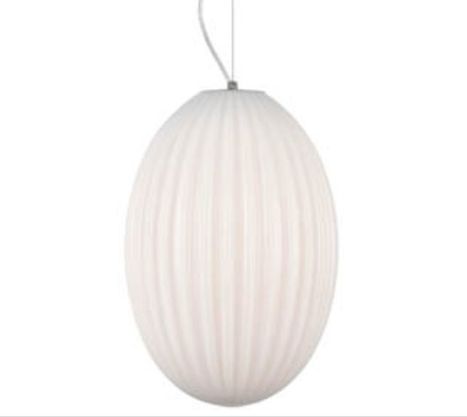 Franco Mandorla Large Opal Glass Pendant - Image 4