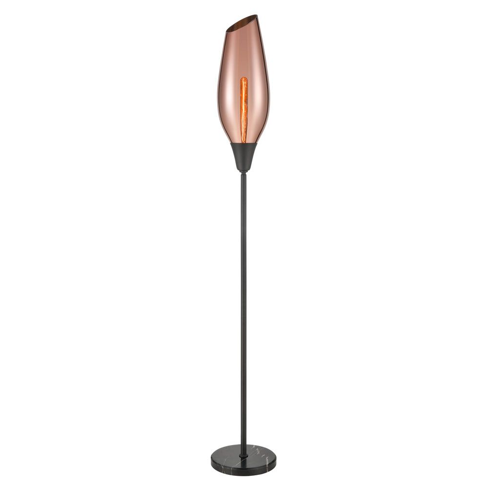 Franco Tulipano Copper Glass Floor Lamp