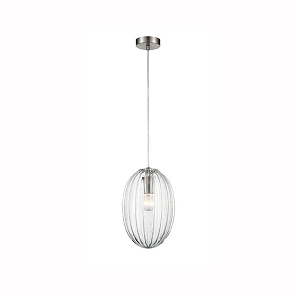 Franco Mandorla Small Clear Glass Pendant