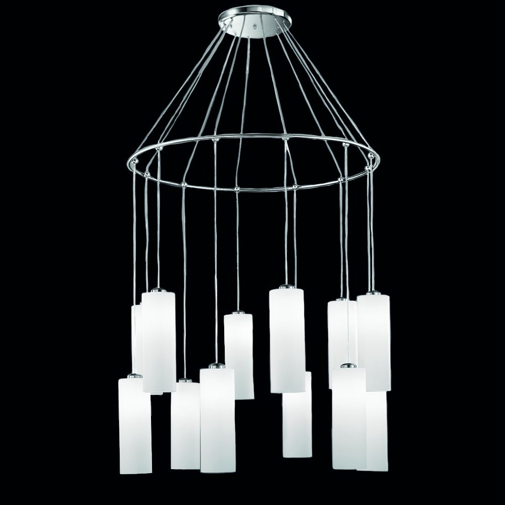 Franco Opale 12lt Multi Glass Pendant