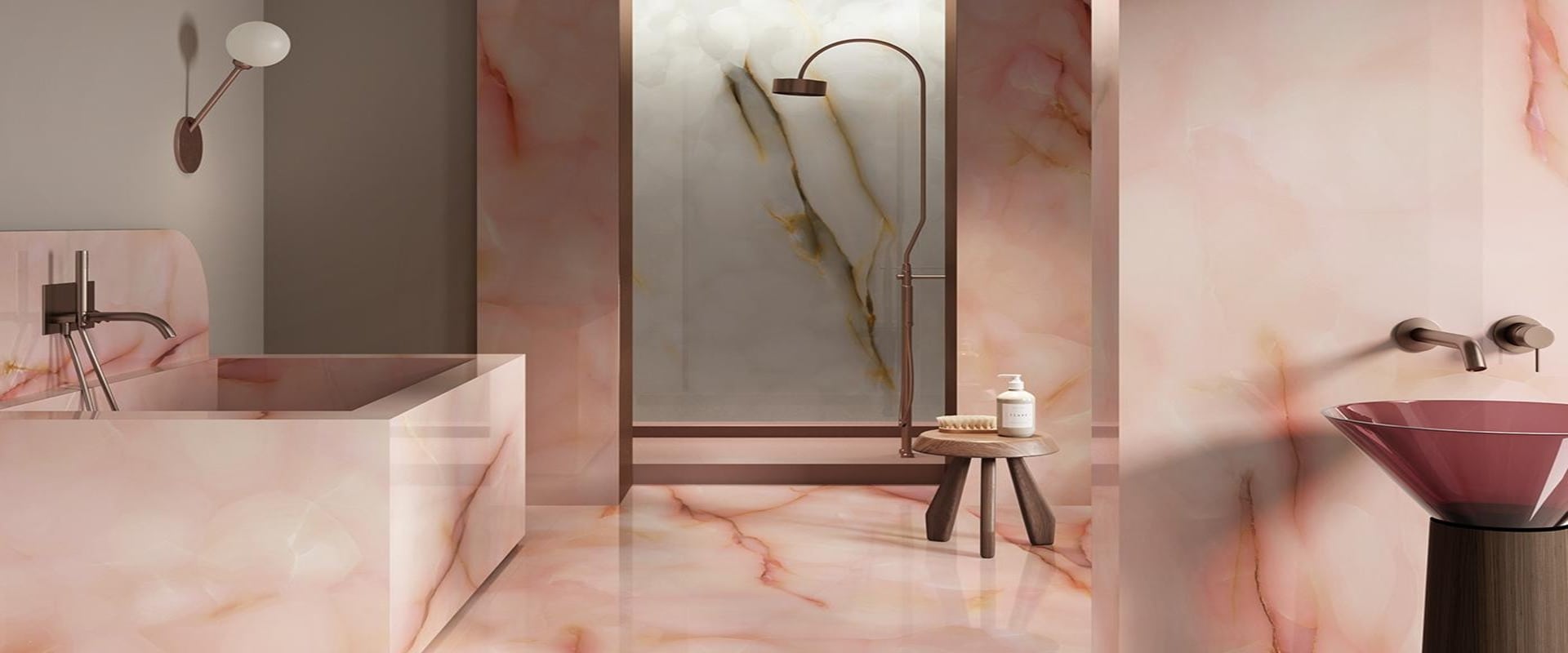 Pastel Malva Onyx Porcelain Tiles - Image 6