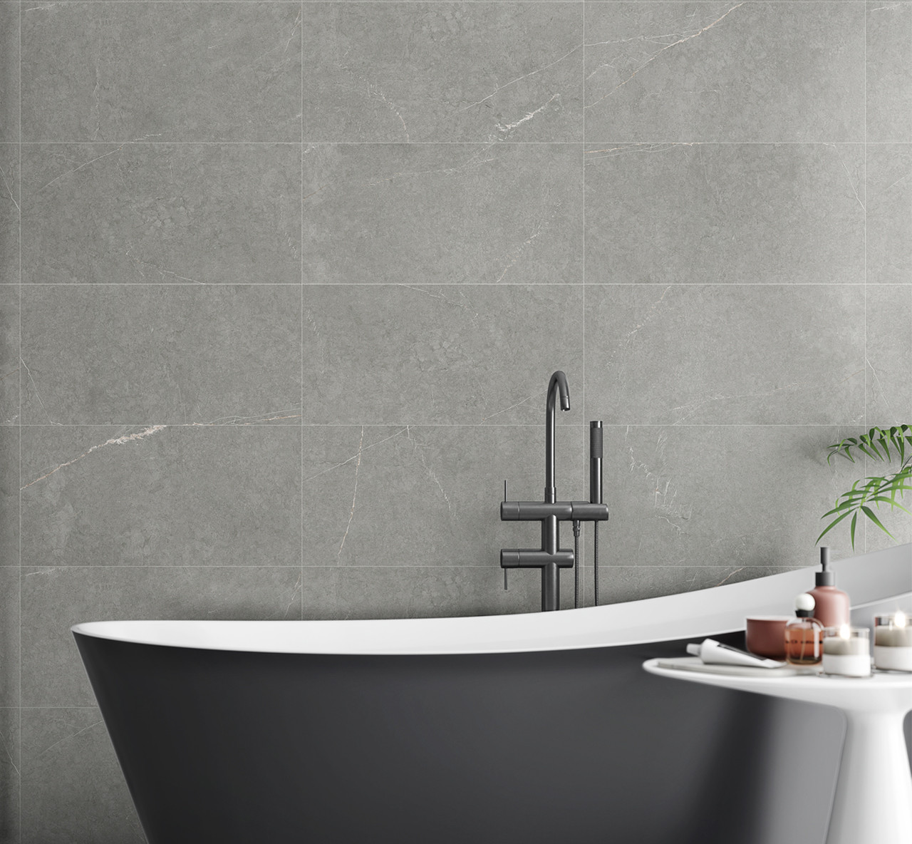 Grespania Niza Gris Stone Effect 600 x 300 Tiles