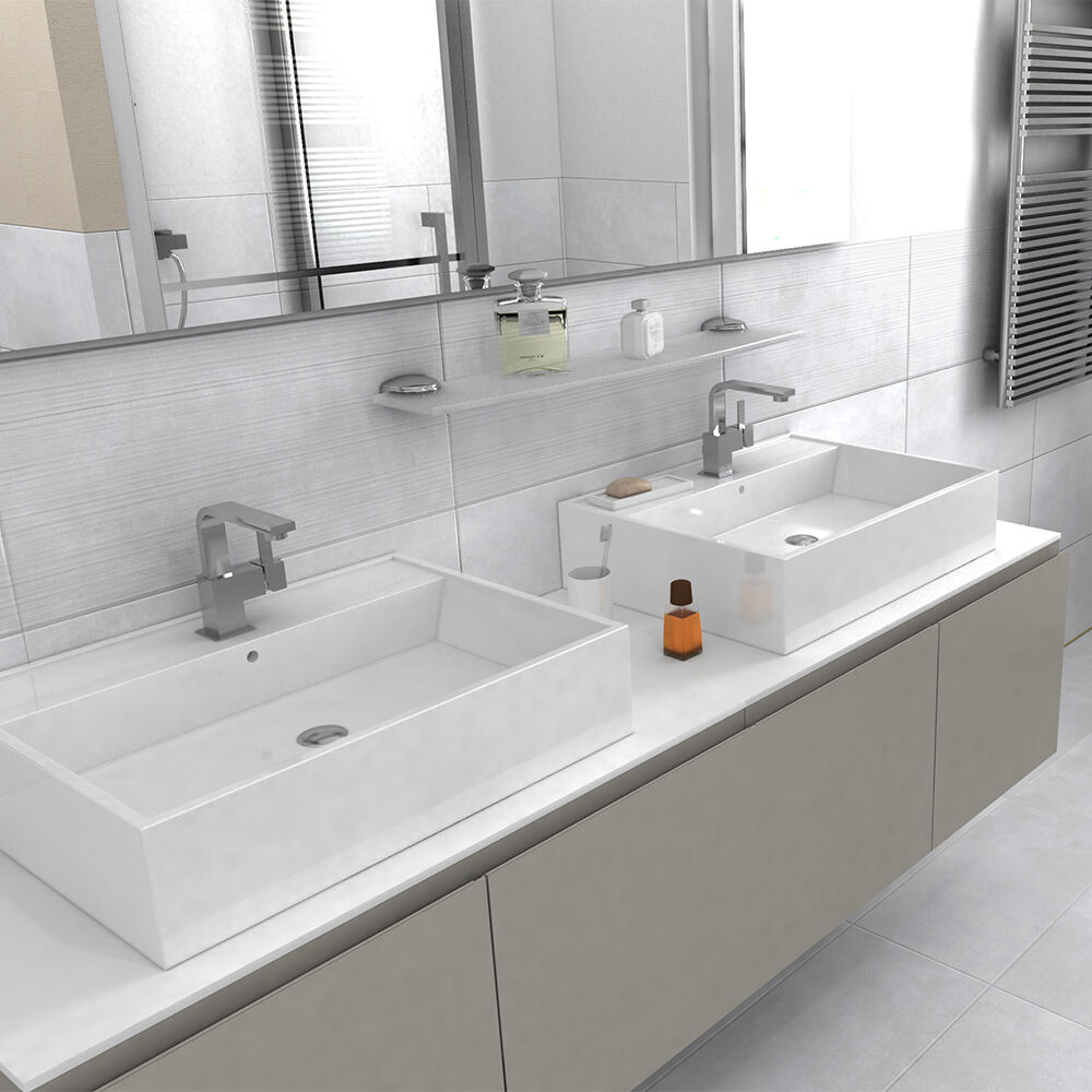 Lofty White Decor Wave Porcelain W&F 300x600mm