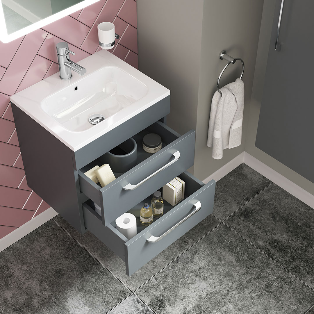 My Life Ezra 500mm 2 Drawer Wall Unit