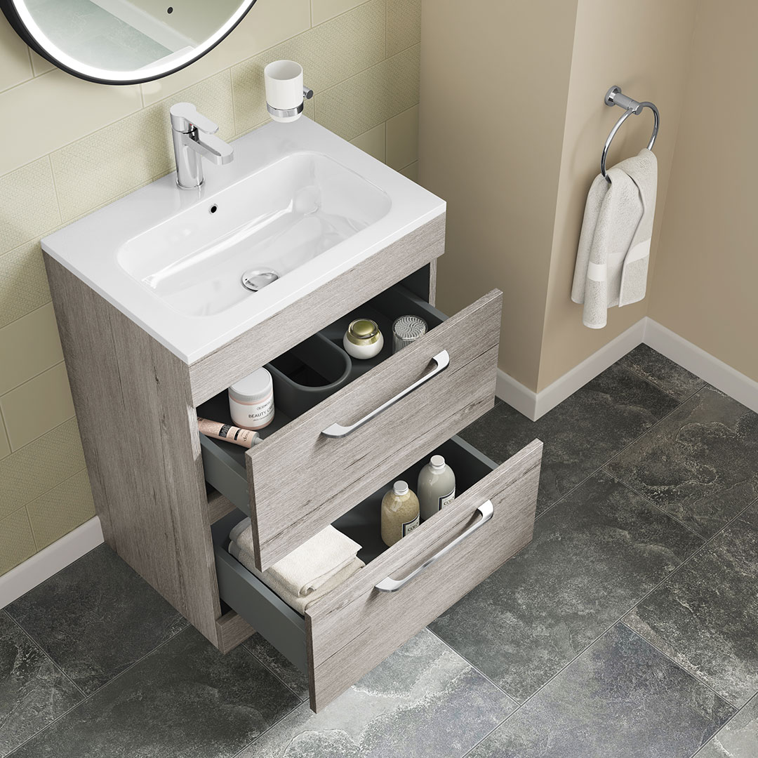 My Life Ezra 600mm 2 Drawer Floor Unit