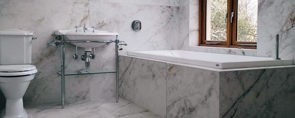 White Marble Bathroom Tiles