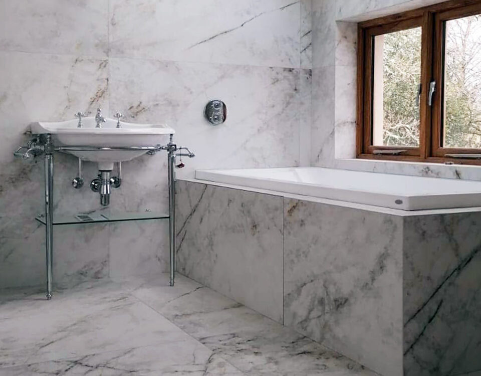 White Marble Bathroom Tiles